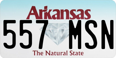 AR license plate 557MSN