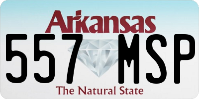 AR license plate 557MSP