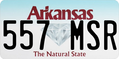 AR license plate 557MSR