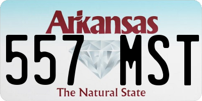 AR license plate 557MST