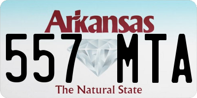 AR license plate 557MTA