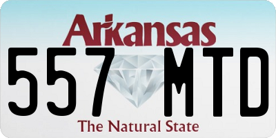 AR license plate 557MTD