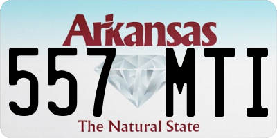 AR license plate 557MTI