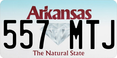 AR license plate 557MTJ