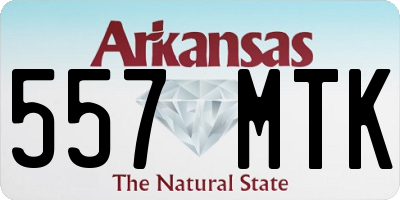 AR license plate 557MTK