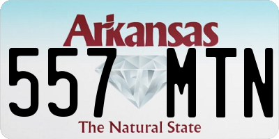 AR license plate 557MTN