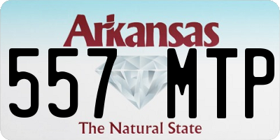 AR license plate 557MTP
