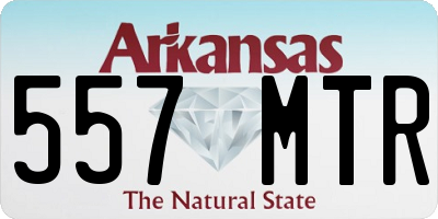 AR license plate 557MTR