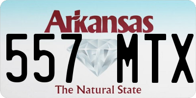 AR license plate 557MTX