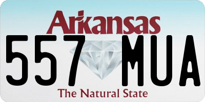AR license plate 557MUA