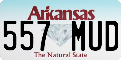 AR license plate 557MUD