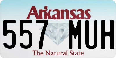 AR license plate 557MUH