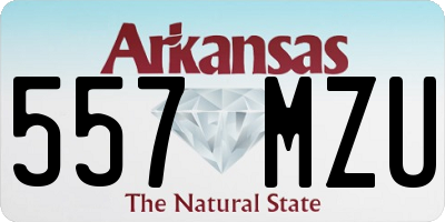 AR license plate 557MZU