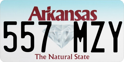 AR license plate 557MZY