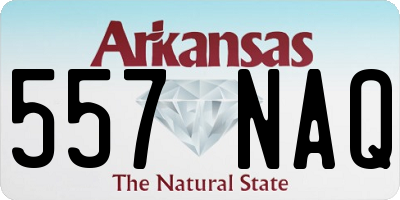 AR license plate 557NAQ