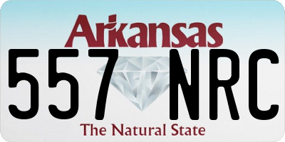 AR license plate 557NRC