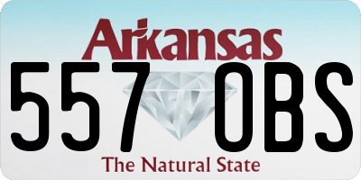 AR license plate 557OBS
