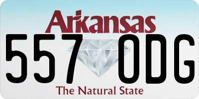 AR license plate 557ODG