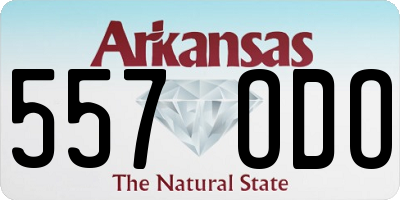 AR license plate 557ODO