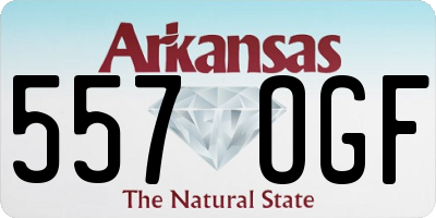 AR license plate 557OGF
