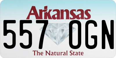 AR license plate 557OGN