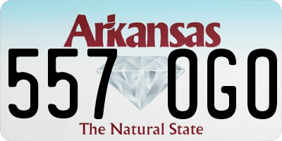 AR license plate 557OGO