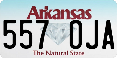 AR license plate 557OJA