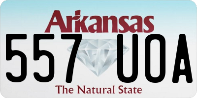 AR license plate 557UOA
