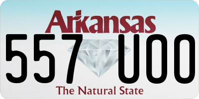 AR license plate 557UOO