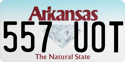 AR license plate 557UOT