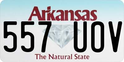 AR license plate 557UOV