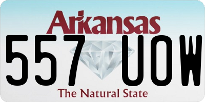 AR license plate 557UOW