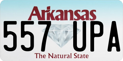 AR license plate 557UPA