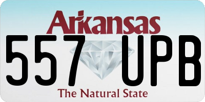 AR license plate 557UPB