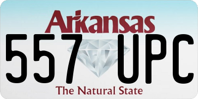 AR license plate 557UPC