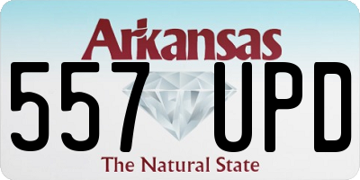AR license plate 557UPD