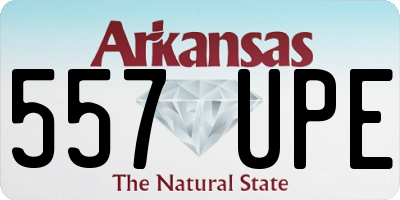 AR license plate 557UPE