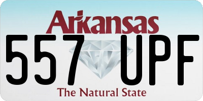 AR license plate 557UPF