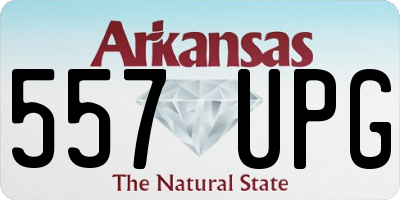 AR license plate 557UPG