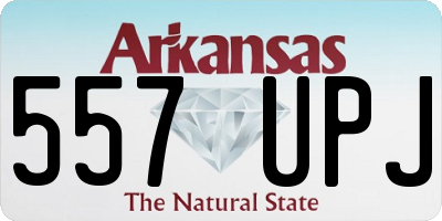 AR license plate 557UPJ