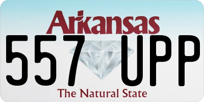 AR license plate 557UPP