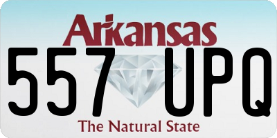 AR license plate 557UPQ
