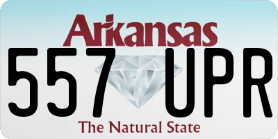 AR license plate 557UPR