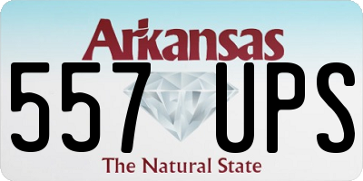 AR license plate 557UPS