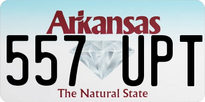 AR license plate 557UPT