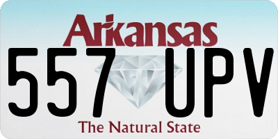 AR license plate 557UPV