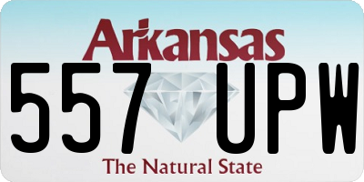 AR license plate 557UPW