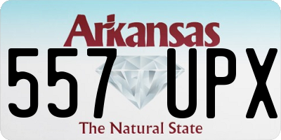 AR license plate 557UPX