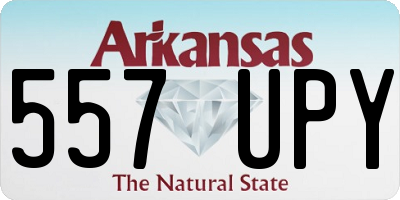 AR license plate 557UPY
