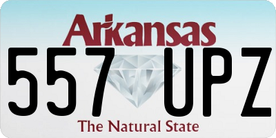 AR license plate 557UPZ